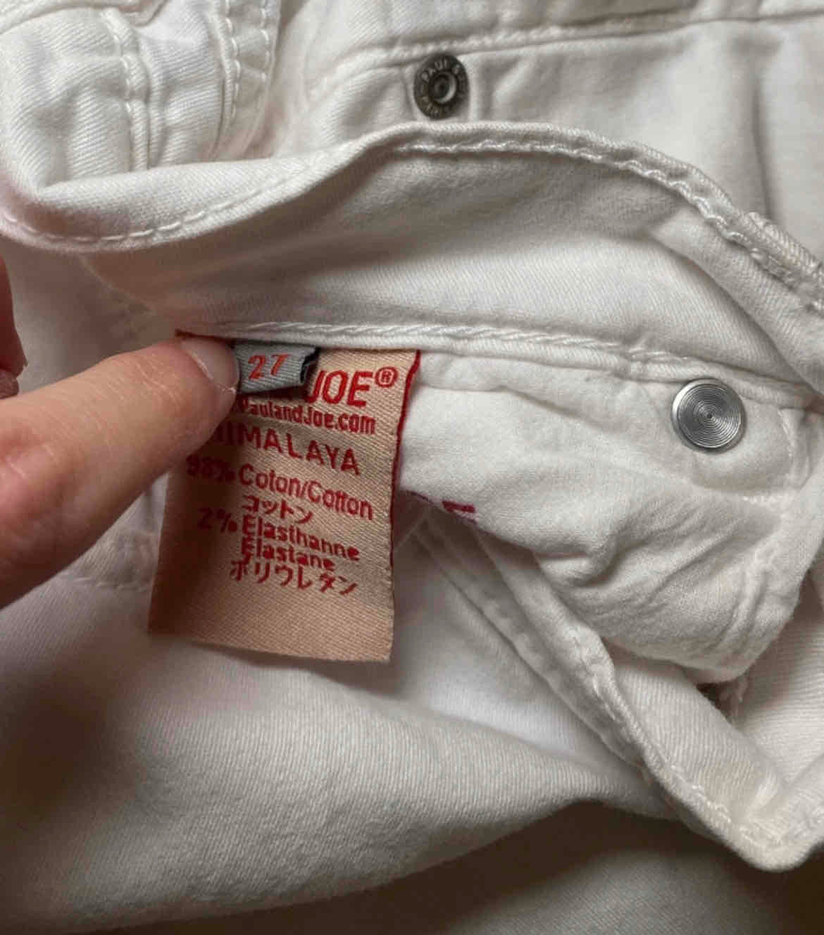 Jean slim blanc PAUL&JOE