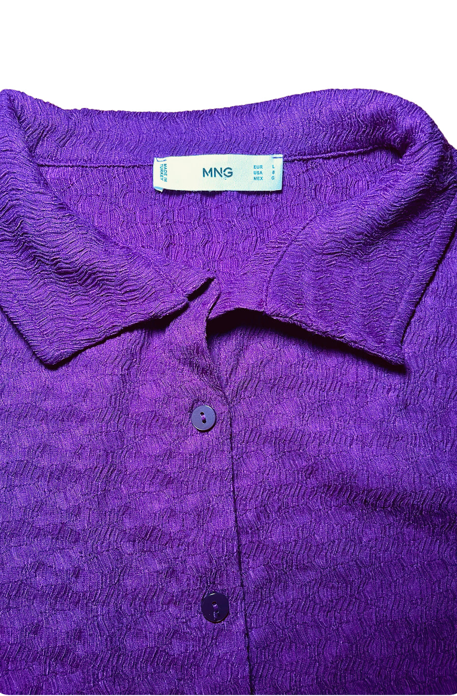 Chemise violette MANGO