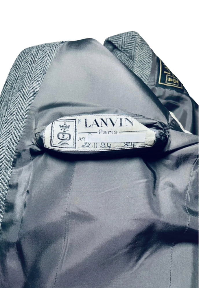 Veste de costume, motif pied de poule (marque LANVIN)