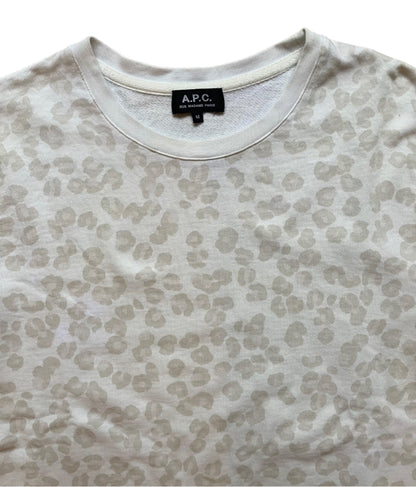 Sweat A.P.C. beige motifs leopard