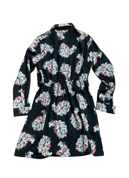 Robe noire à fleur JANE WOOD