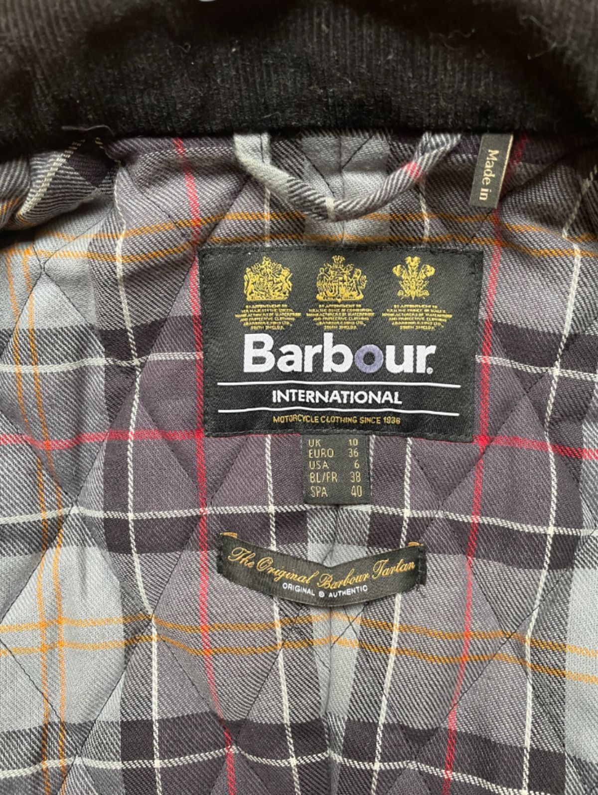 Manteau Barbour en coton ciré