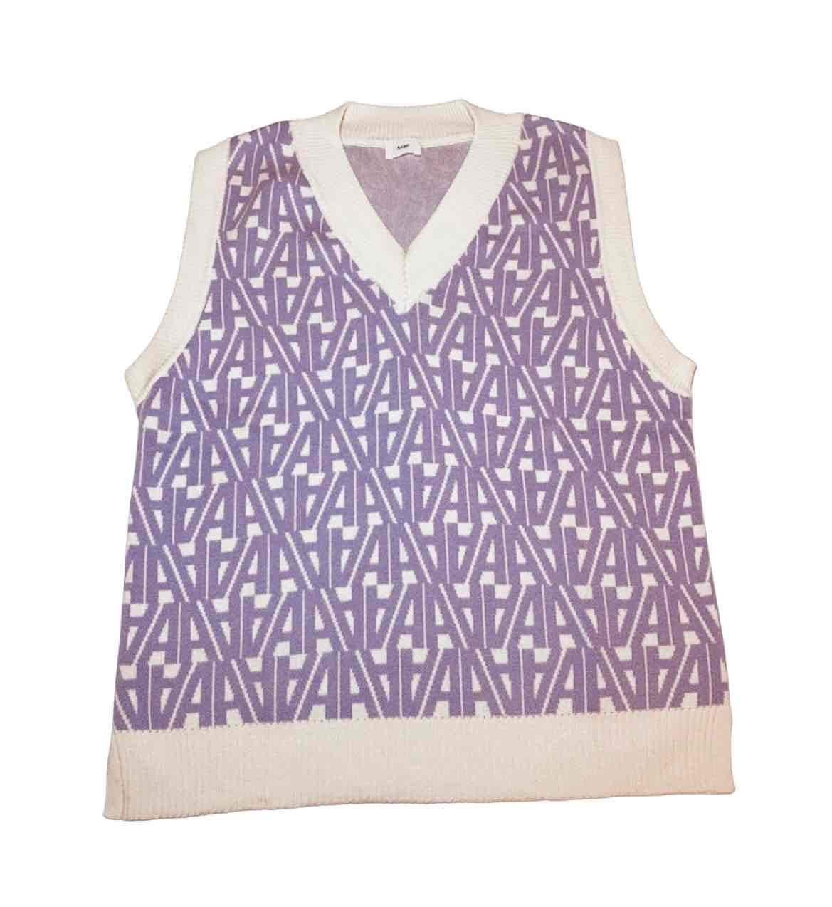 Pull sans manche Ange violet