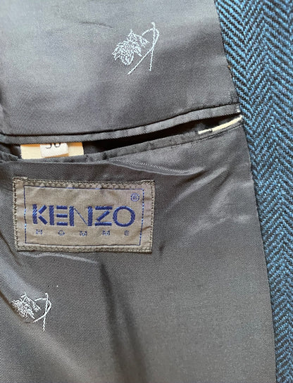 Veste en laine bleu Kenzo