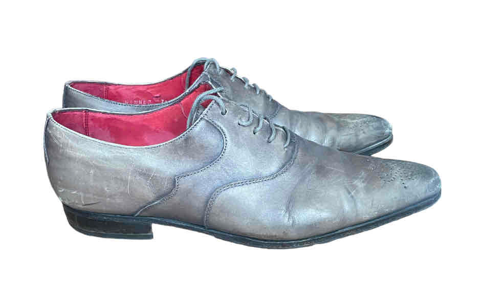 Chaussures en cuir grises Finsburry