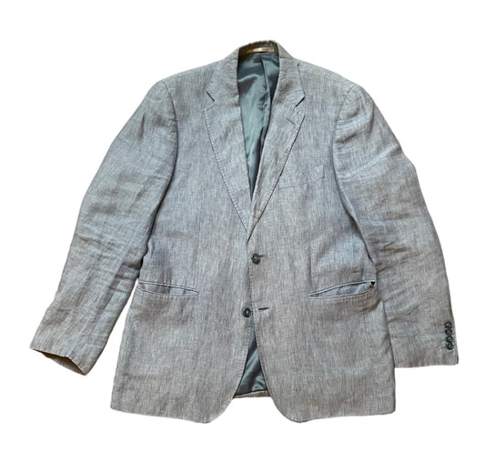 Veste en lin marron Alberto Cabale