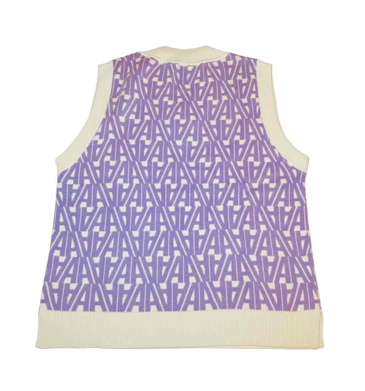 Pull sans manche Ange violet