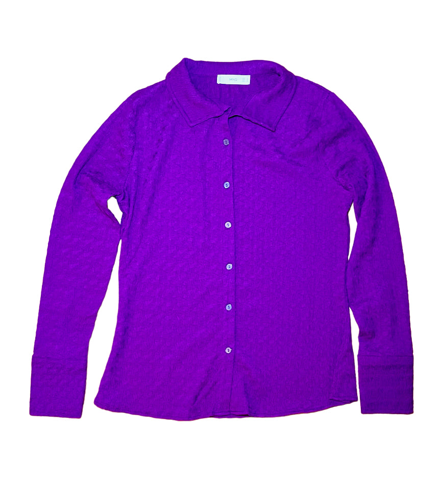 Chemise violette MANGO